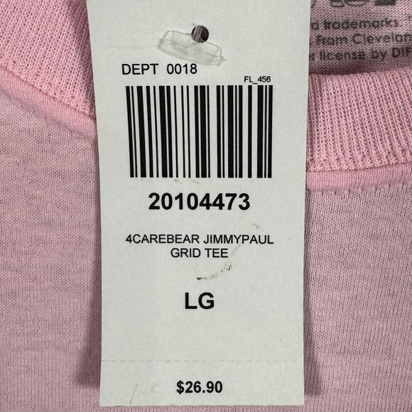 NWT Jimmy Paul x Carebears Colab T-Shirt Women’s Large Pink - Picture 6 of 7